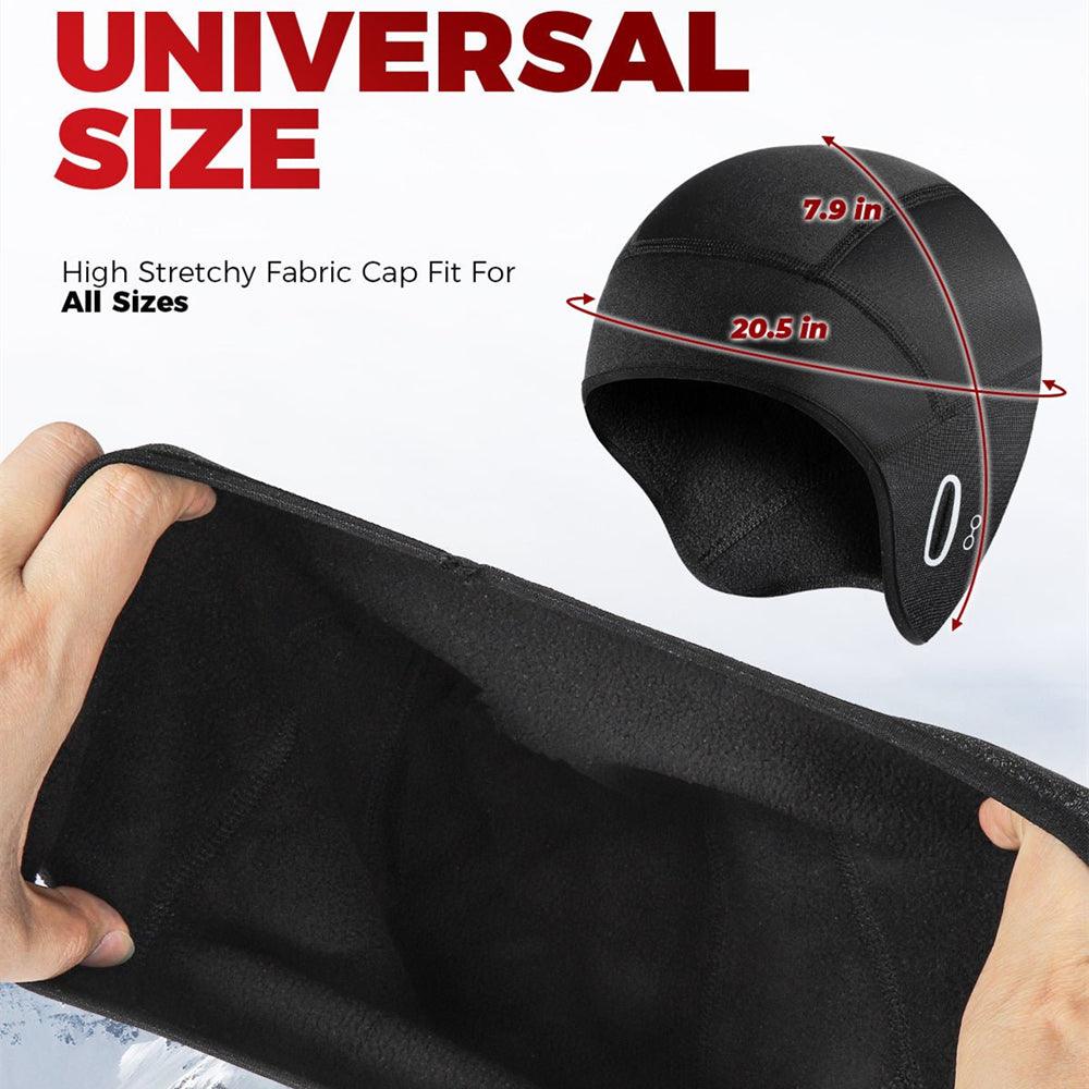 bike helmet with winter inserts VIVI Bike Winter Helmet Liner Warm Skull Caps
