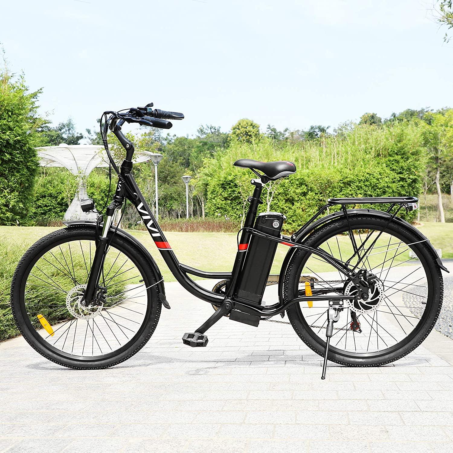 Vivi C26 Step-Through Commuter Cruiser Electric Bike