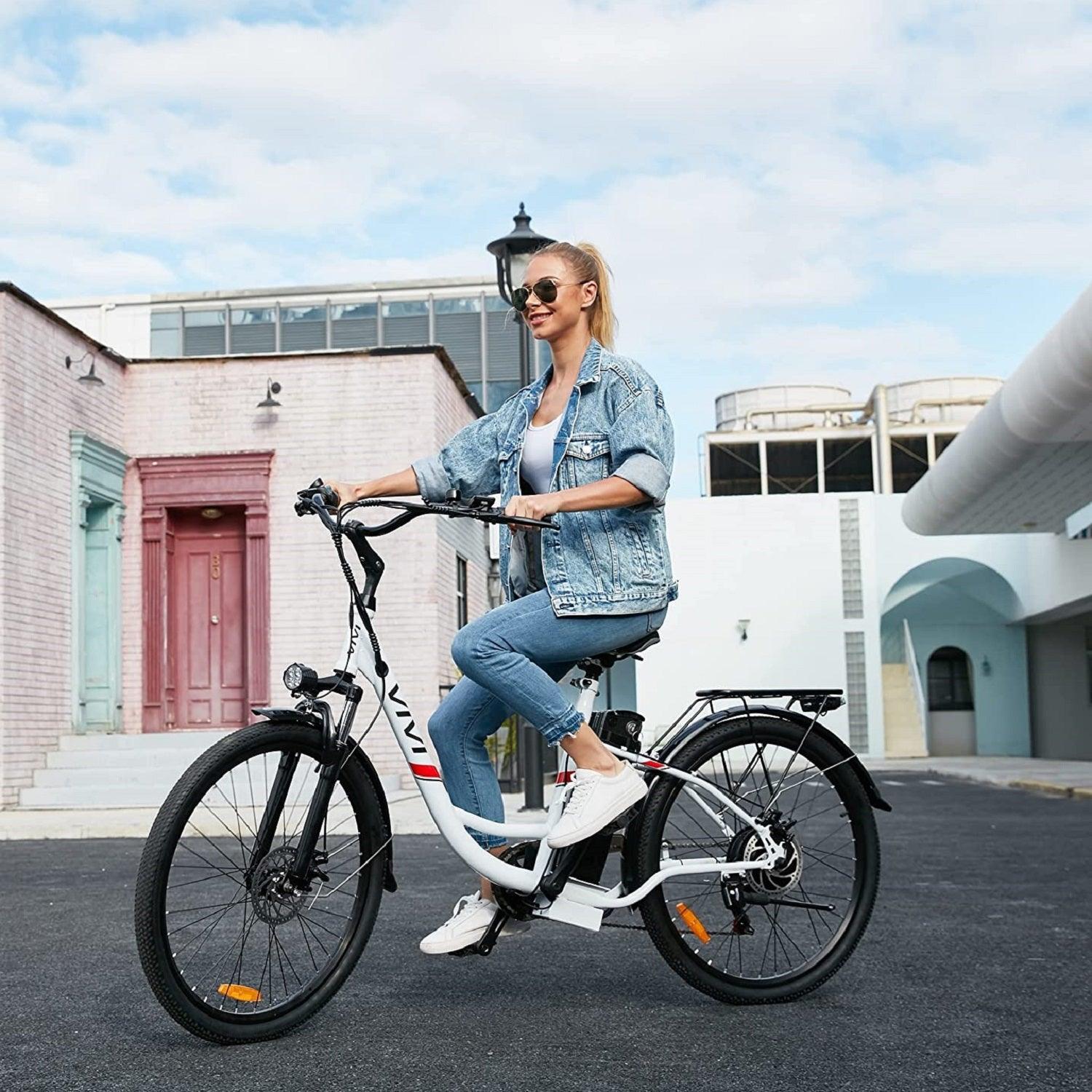 Vivi C26 Step-Through Commuter Cruiser Electric Bike