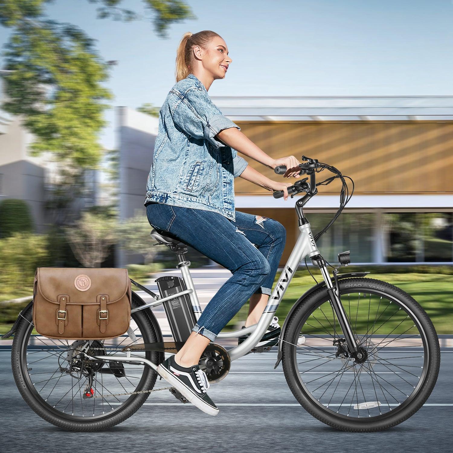 Vivi C26 Step-Through Commuter Cruiser Electric Bike