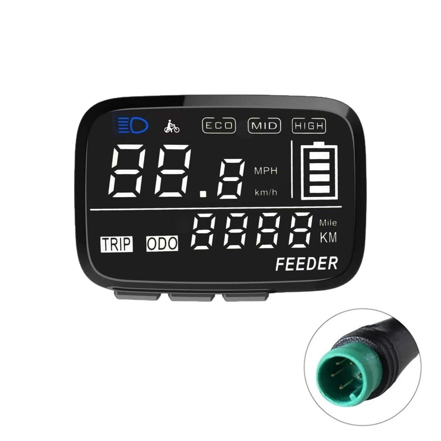 VIVI Electric Bike 48V 08N LCD Display Meters For Gopina Ebike