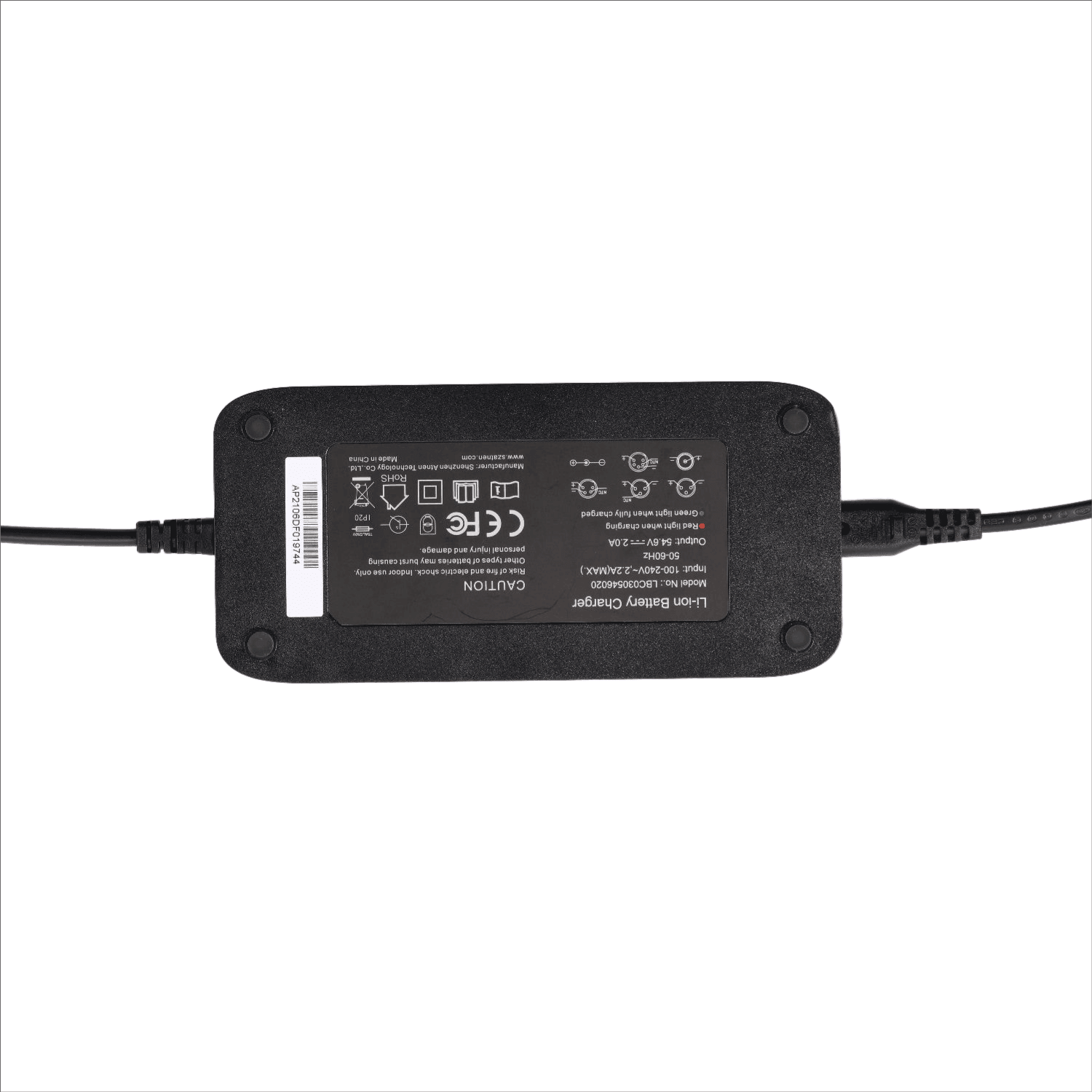 VIVI Electric Bike 54.6V 2A Charger For 48V Battery