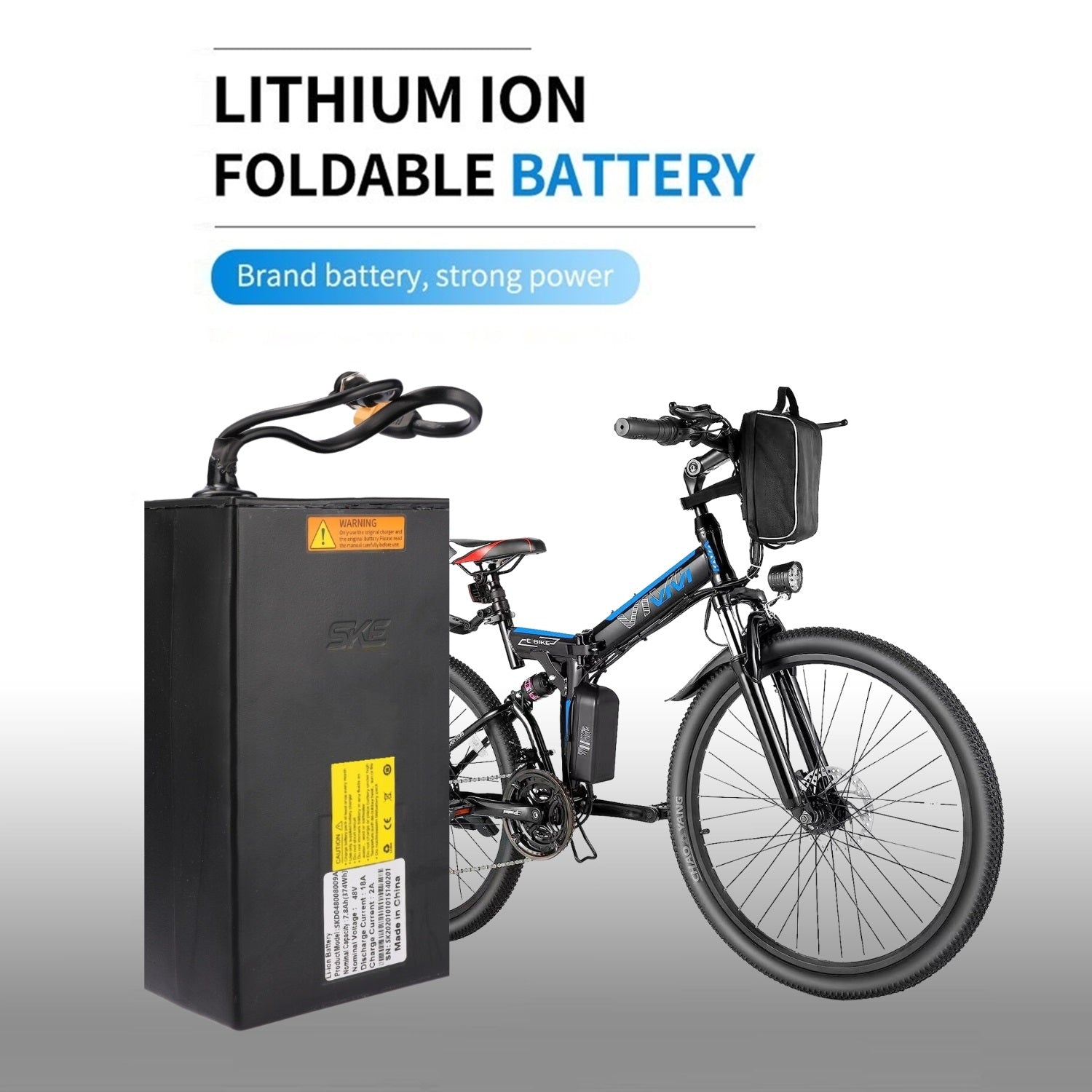 VIVI Electric Bike Battery For M026TGB Ebike