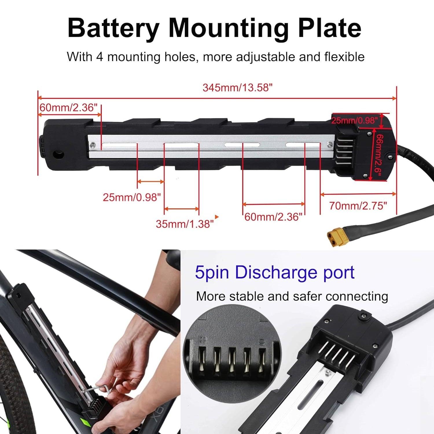 Electric bike battery mounting online