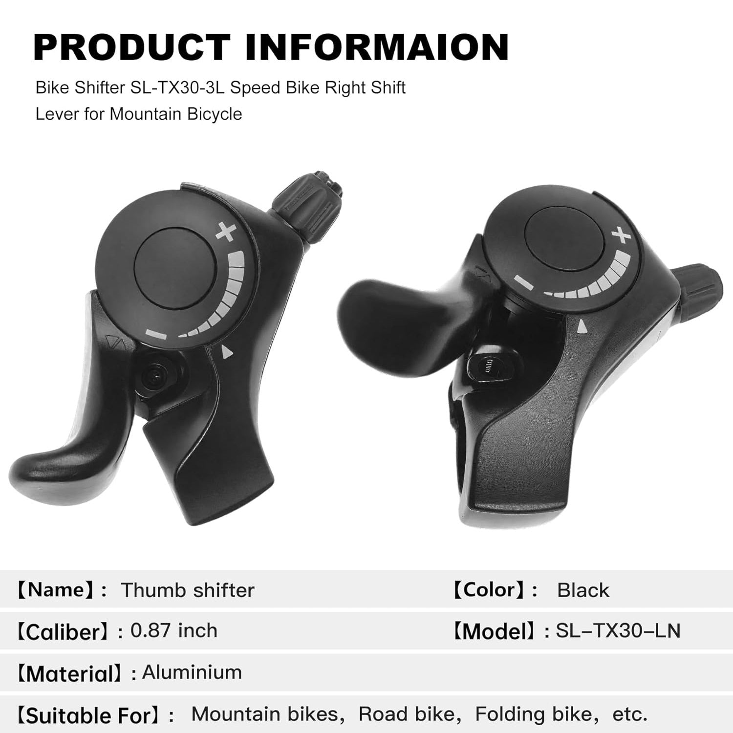 VIVI Electric Bike Shifter SL-TX30 Thumb Shifters