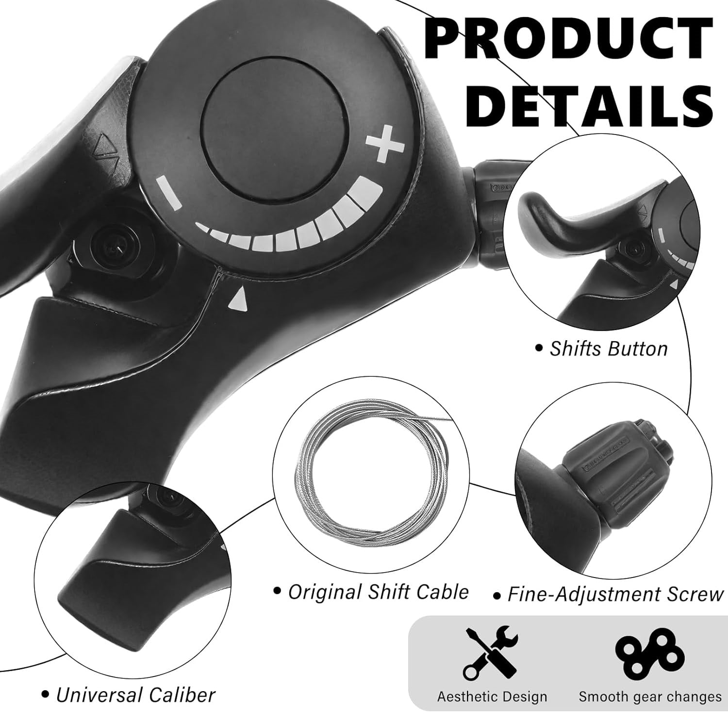 VIVI Electric Bike Shifter SL-TX30 Thumb Shifters