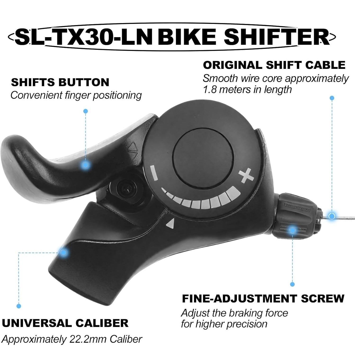 VIVI Electric Bike Shifter SL-TX30 Thumb Shifters