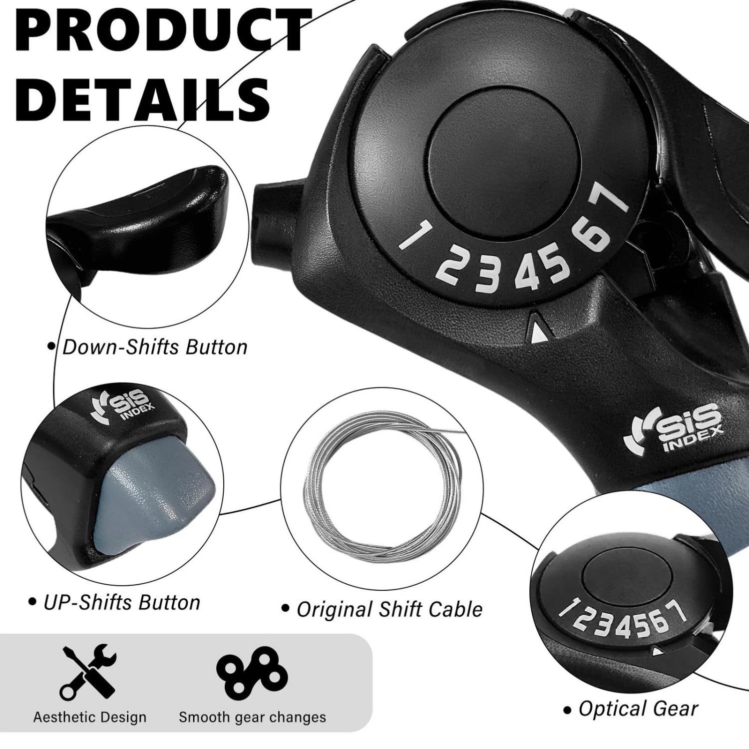VIVI Electric Bike Shifter SL-TX30 Thumb Shifters
