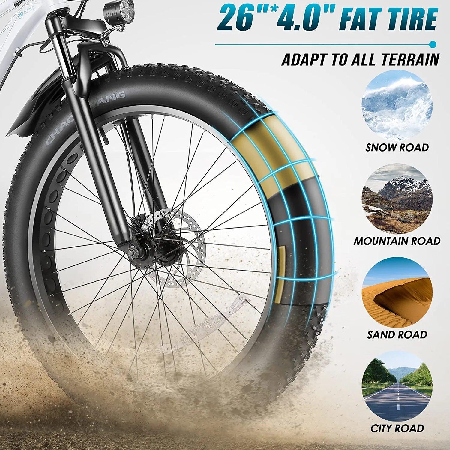 Vivi F26F Long Range Ultimate Fat Tire Electric Bike