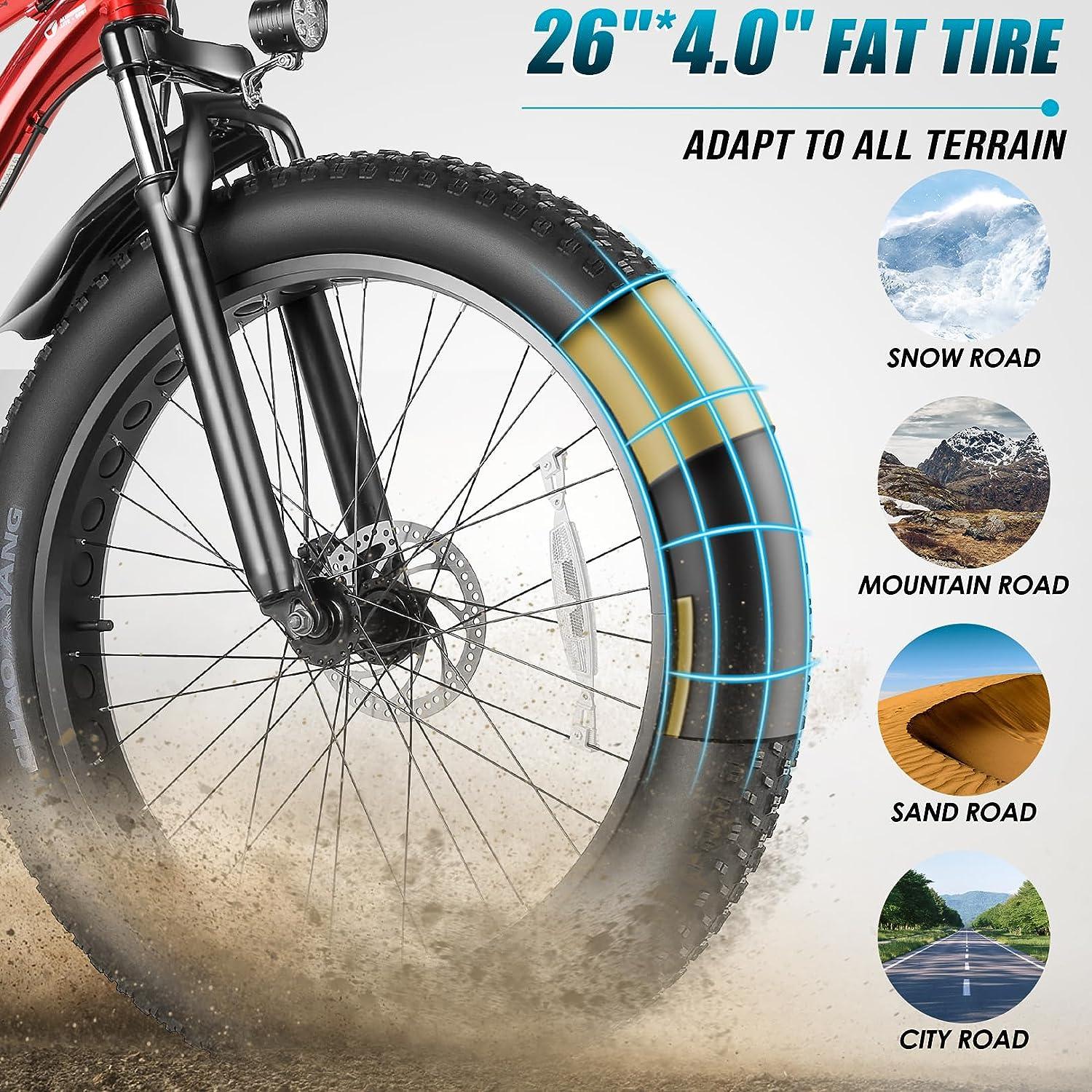 Vivi F26F Long Range Ultimate Fat Tire Electric Bike