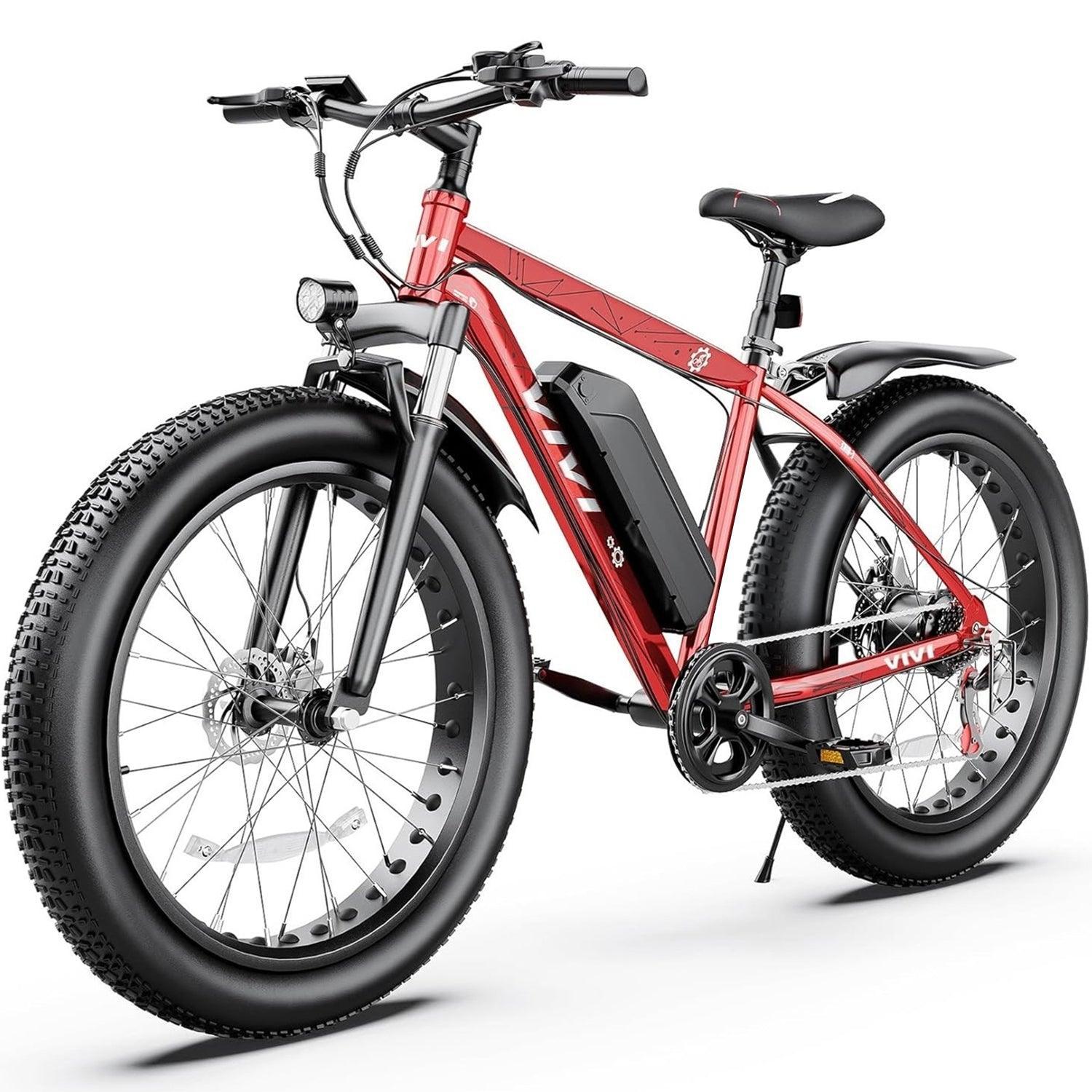 VIVI 18AH Electric Bike Long Range Fat Tire Electric Bike
