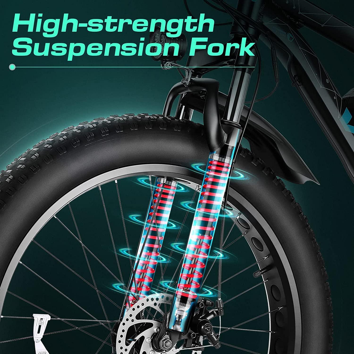 VIVI F26FUL Electric Bike Long Range Fat Tire Electric Bike SGS Certified to UL2849
