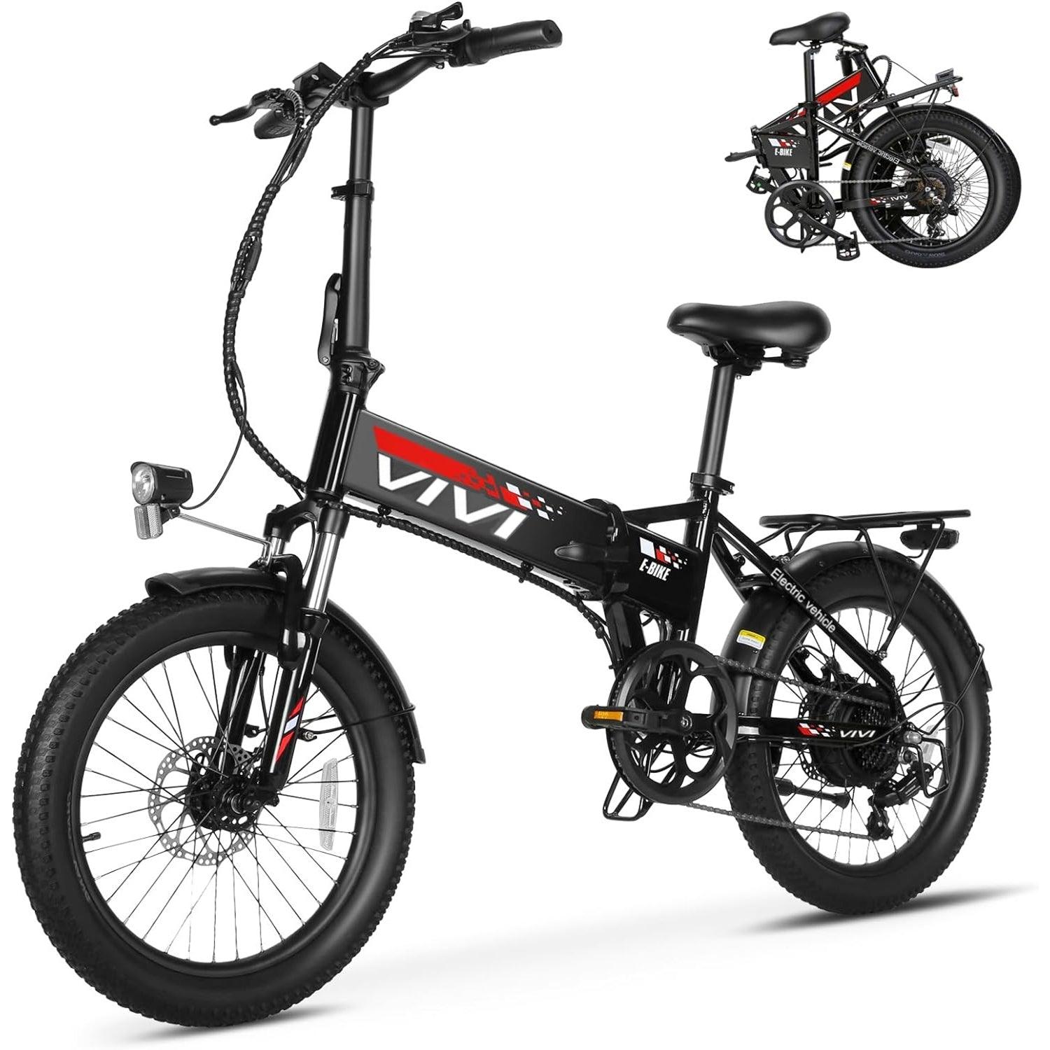 VIVI FM20UL 2.4" Fat Tire Urban Folding Electric Bike UL2849 Certified