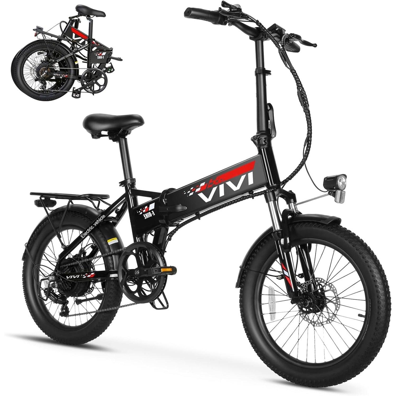 VIVI FM20UL 2.4" Fat Tire Urban Folding Electric Bike UL2849 Certified