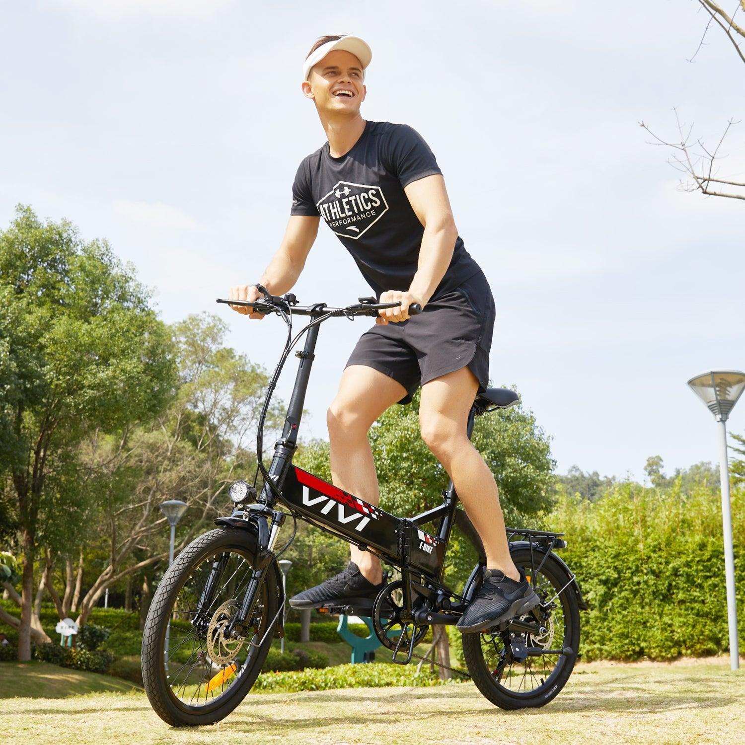 VIVI FM20UL Electric Bike 2.4" Fat Tire Folding Electric Bike SGS Certified to UL2849