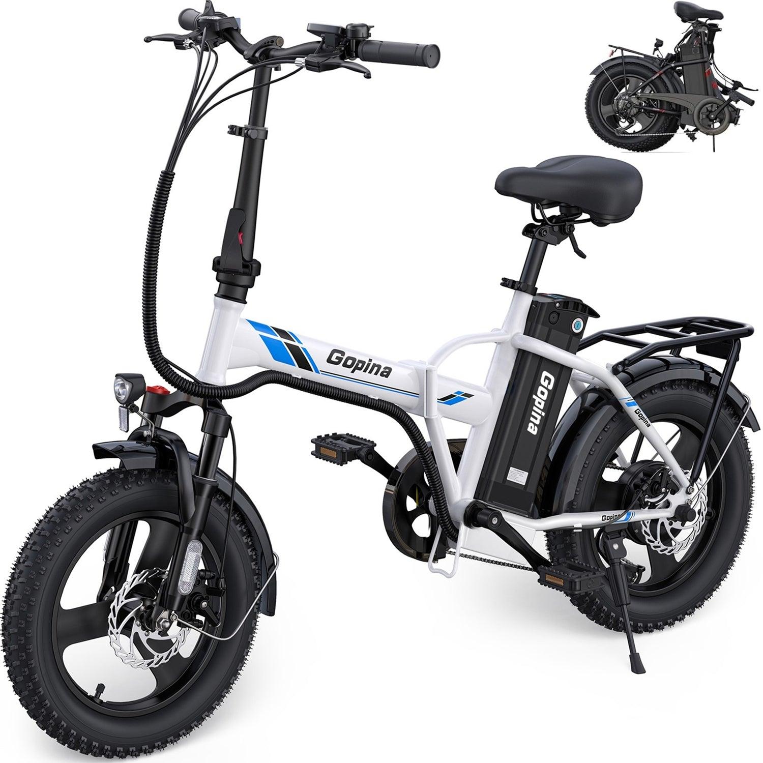 VIVI Gopina Commuter 3.0" Fat Tire Folding Electric Bike UL2849 Certified