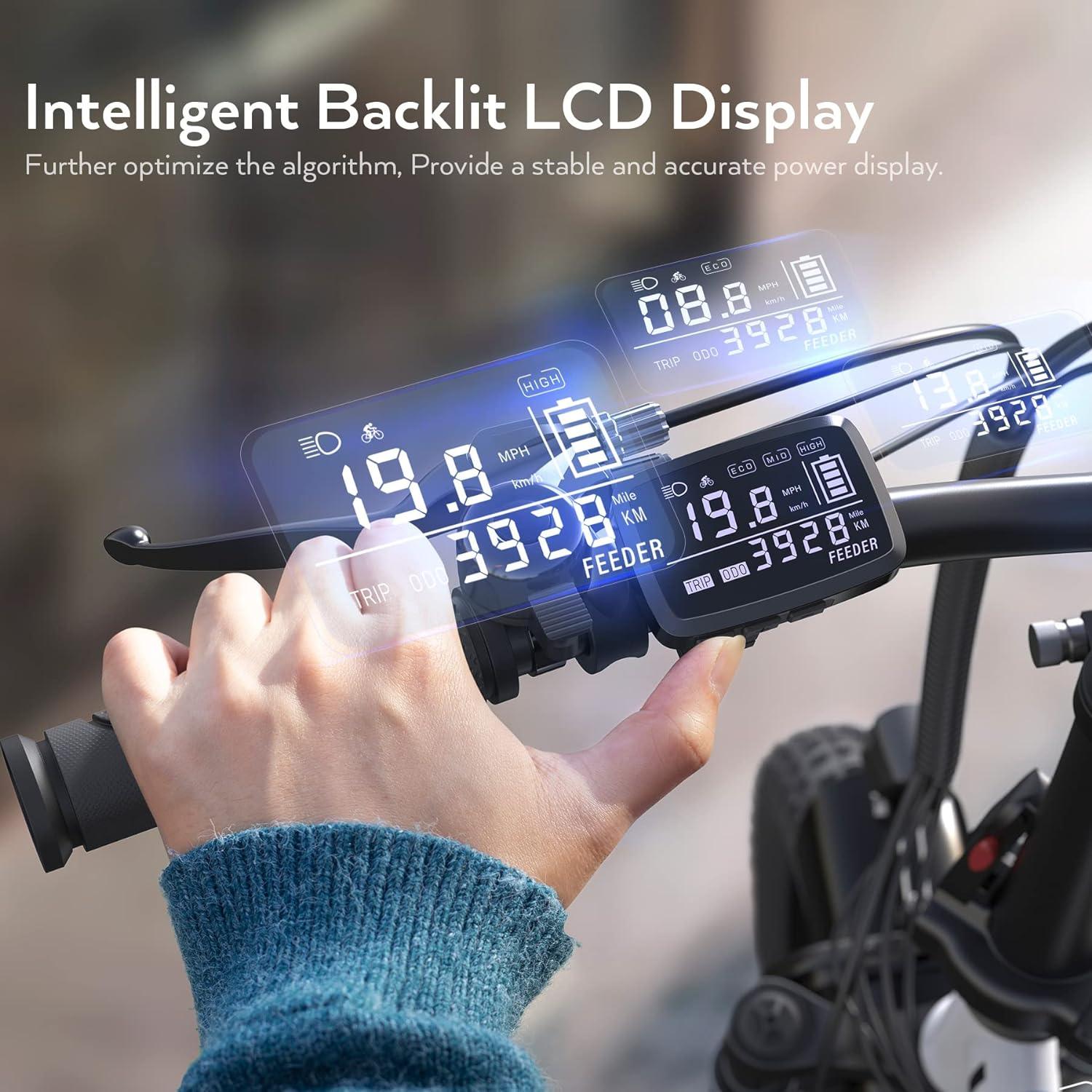 VIVI Gopina Electric Bike 3.0" Fat Tire Folding Electric Bike SGS Certified to UL2849