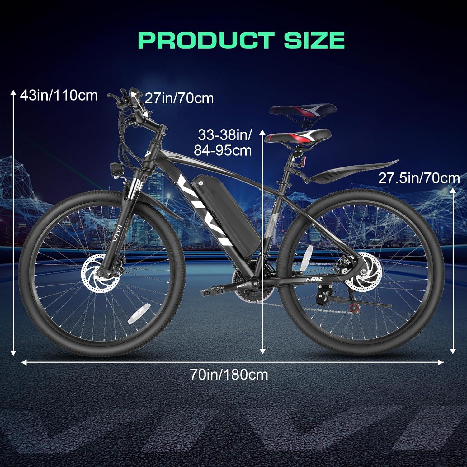 Vivi H7 High-Step Commuter Electric Mountain Bike