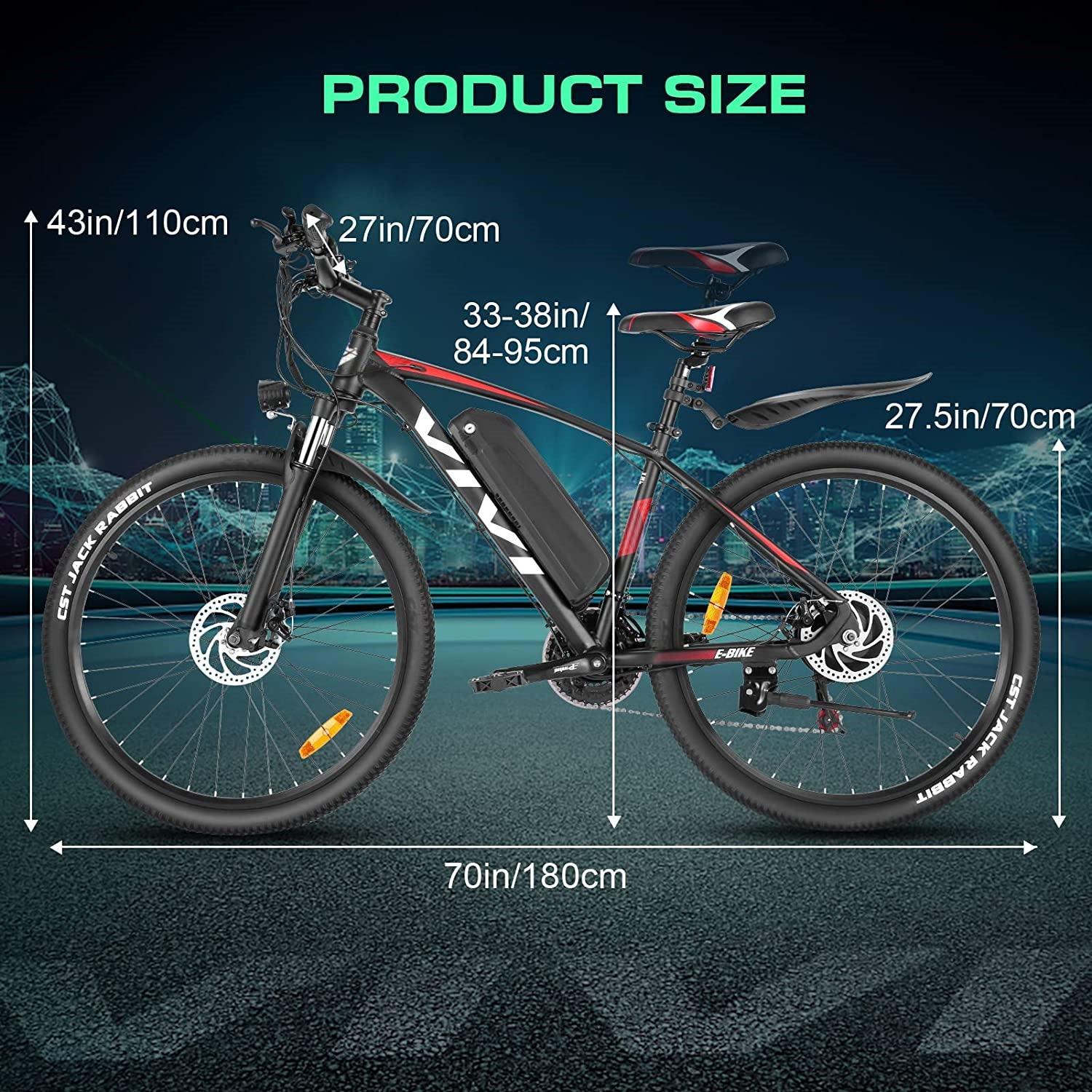 vivi e-bike mountainbike VIVI Electric Bike 27.5" Off Road Electric Mountain Bike