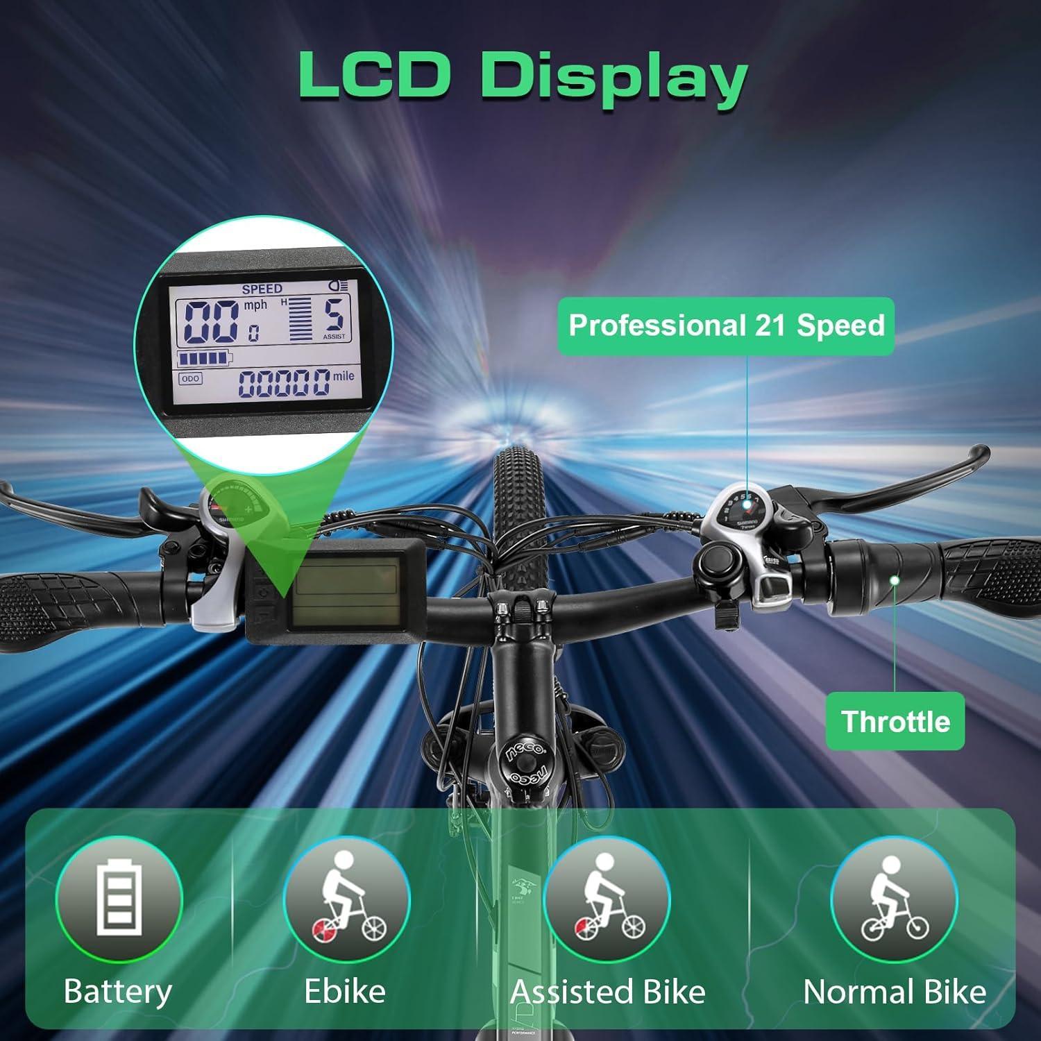 VIVI H7UL Electric Bike 27.5" Hardtail Off Road Electric Mountain Bike SGS Certified to UL2849