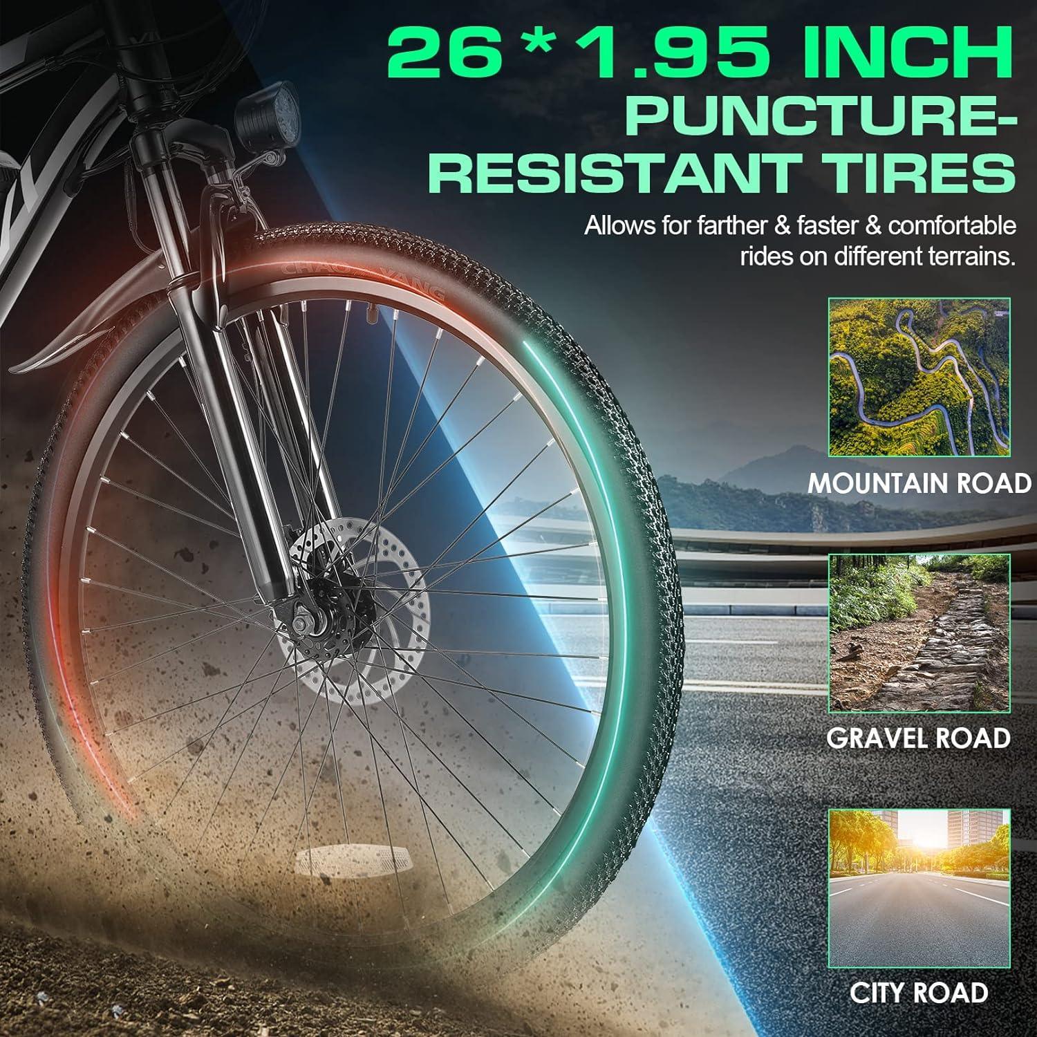 VIVI M026SHUL Electric Bike Hardtail Commuter Electric Mountain Bike SGS Certified to UL2849