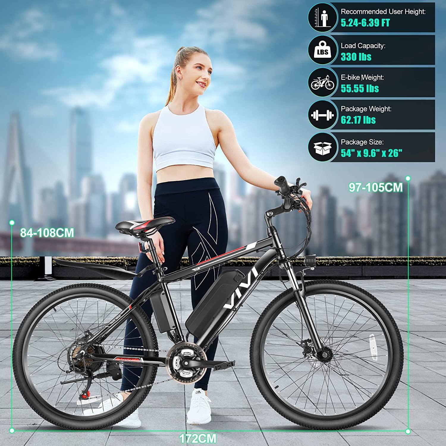 VIVI M026SHUL Electric Bike Hardtail Commuter Electric Mountain Bike SGS Certified to UL2849