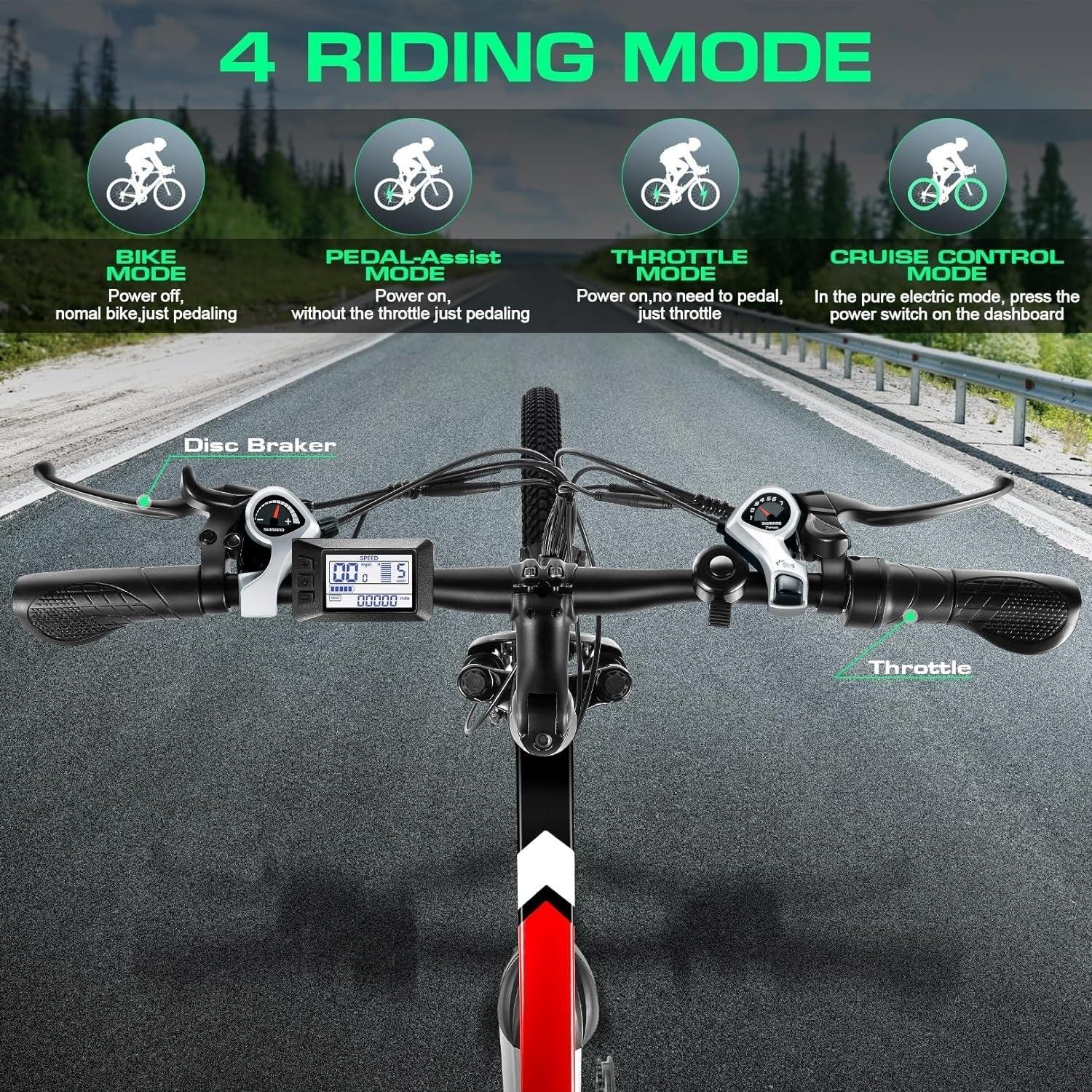 VIVI M026SHUL Electric Bike Hardtail Commuter Electric Mountain Bike SGS Certified to UL2849