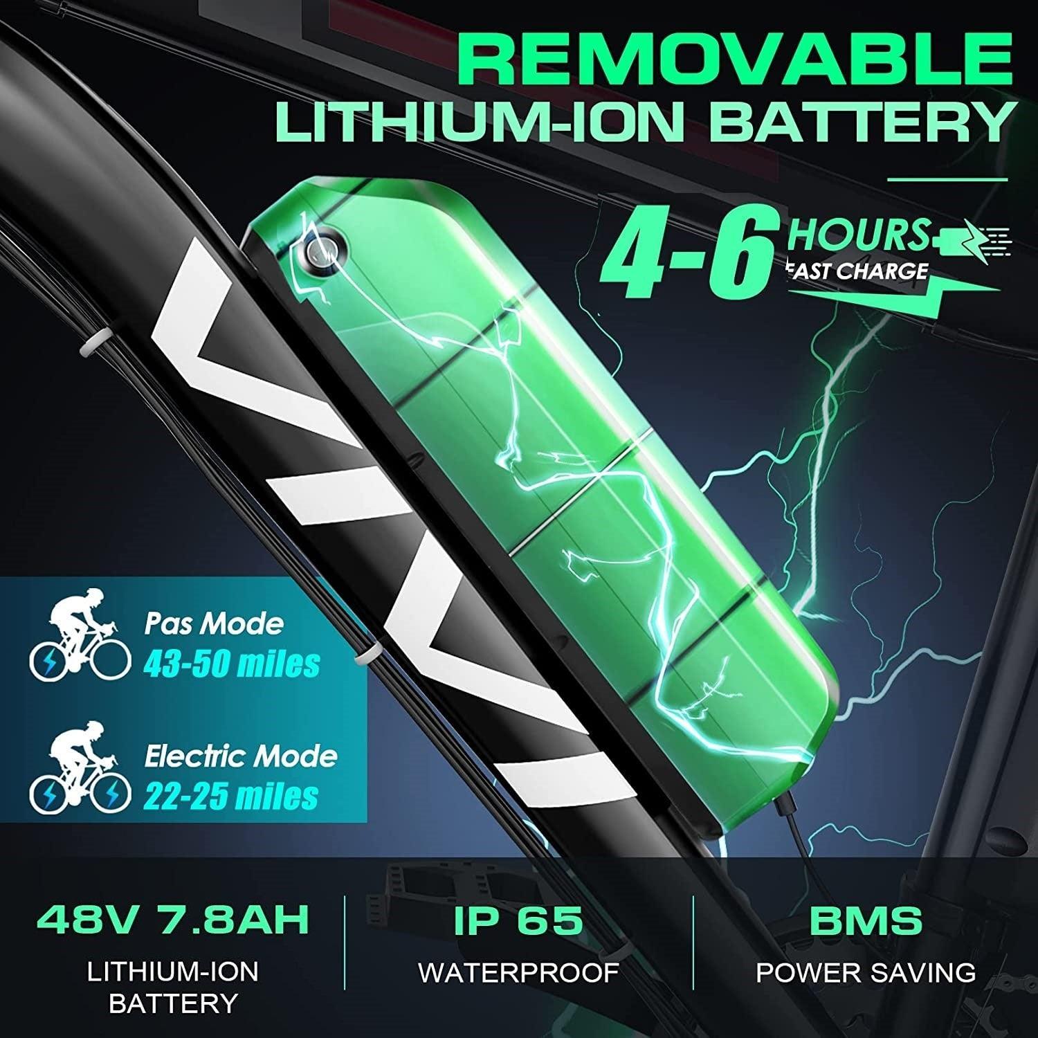 VIVI M026SHUL Electric Bike Hardtail Commuter Electric Mountain Bike SGS Certified to UL2849