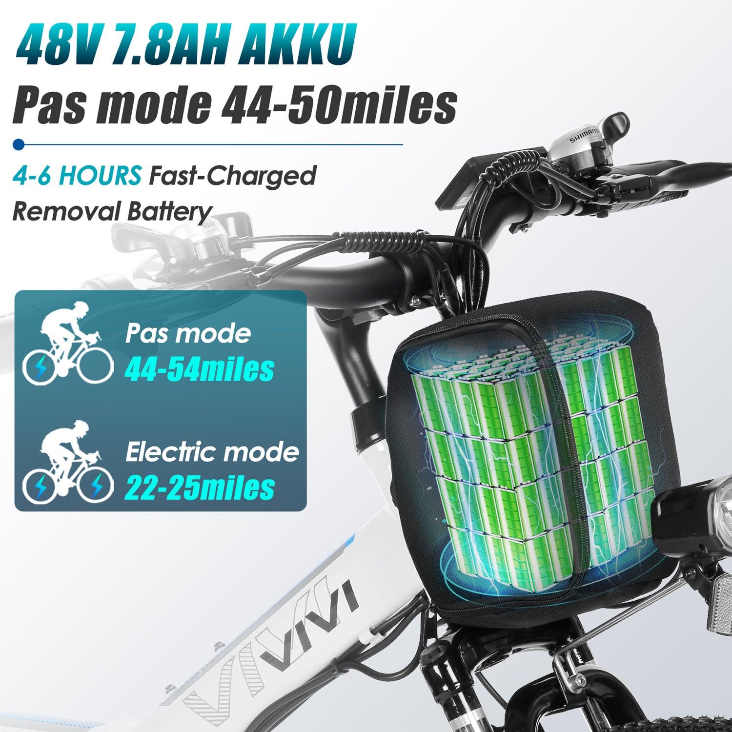 Vivi M026TGB Folding Softail Electric Mountain Bike