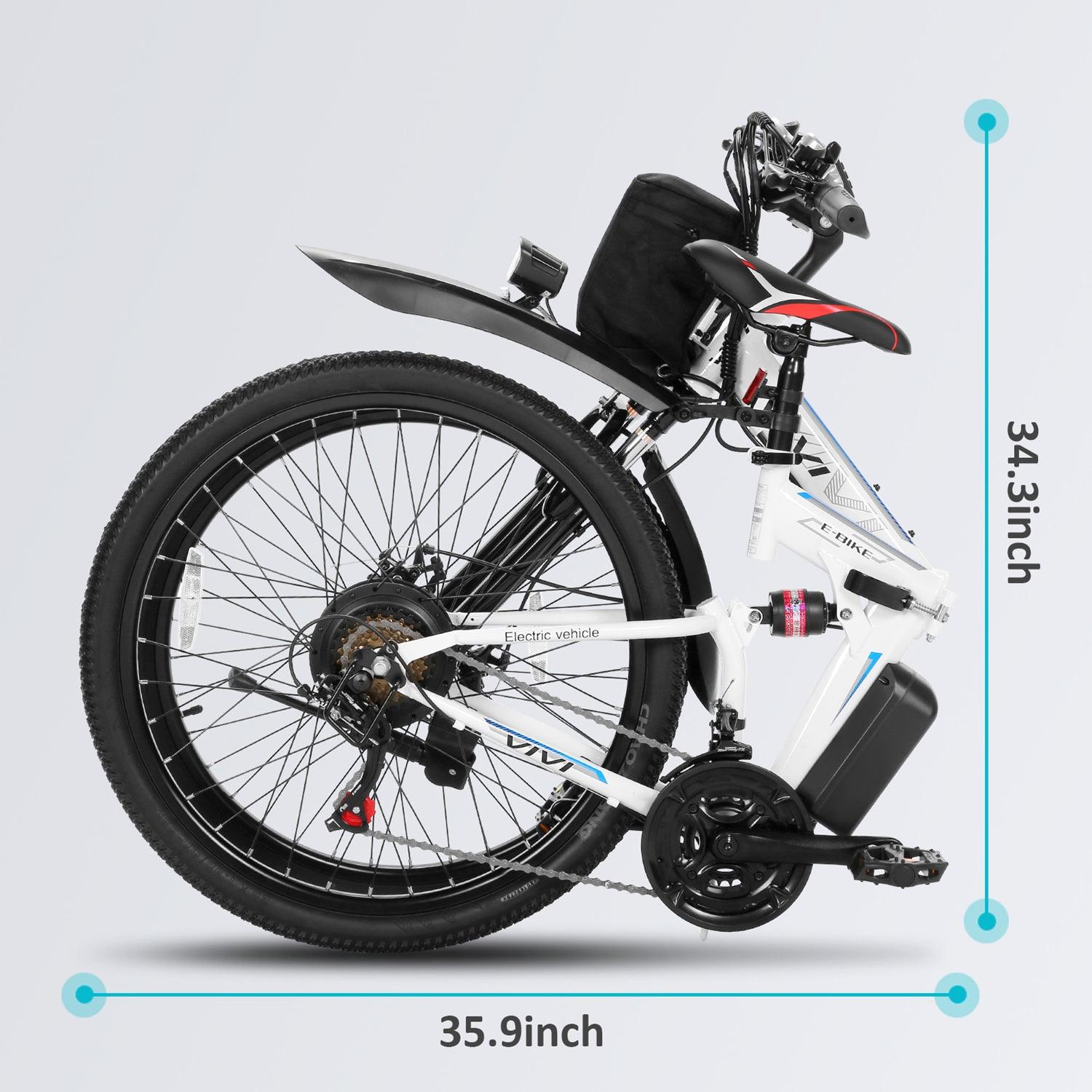 Vivi M026TGB Folding Softail Electric Mountain Bike