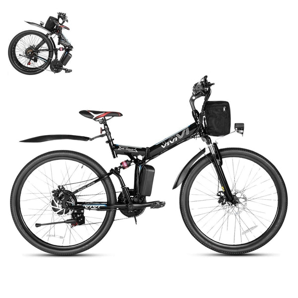 VIVI M026TGB Bicicleta de montaña eléctrica plegable de 26