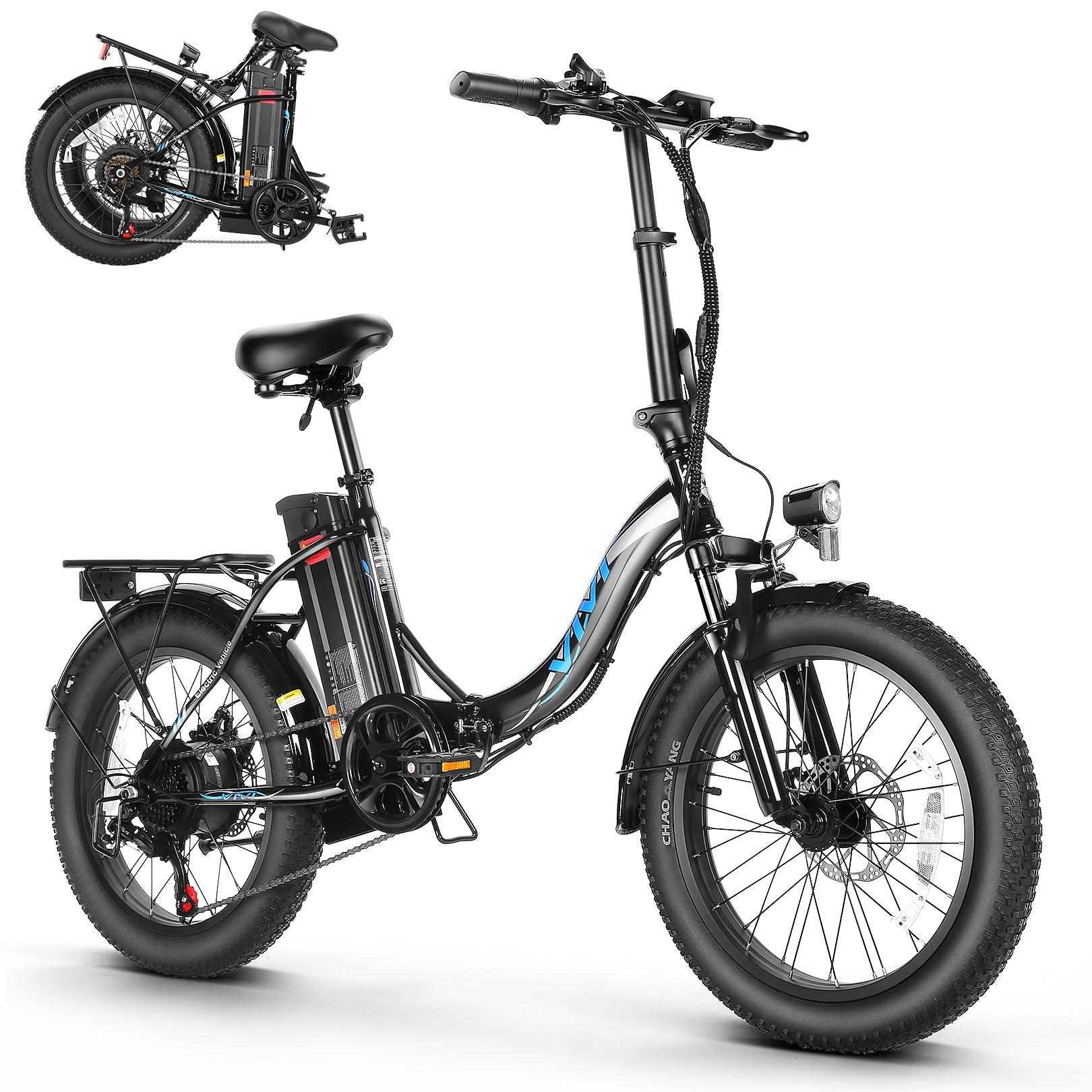 VIVI MT20UL Electric Bike 3.0" Fat Tire Folding Electric Bike SGS Certified to UL2849