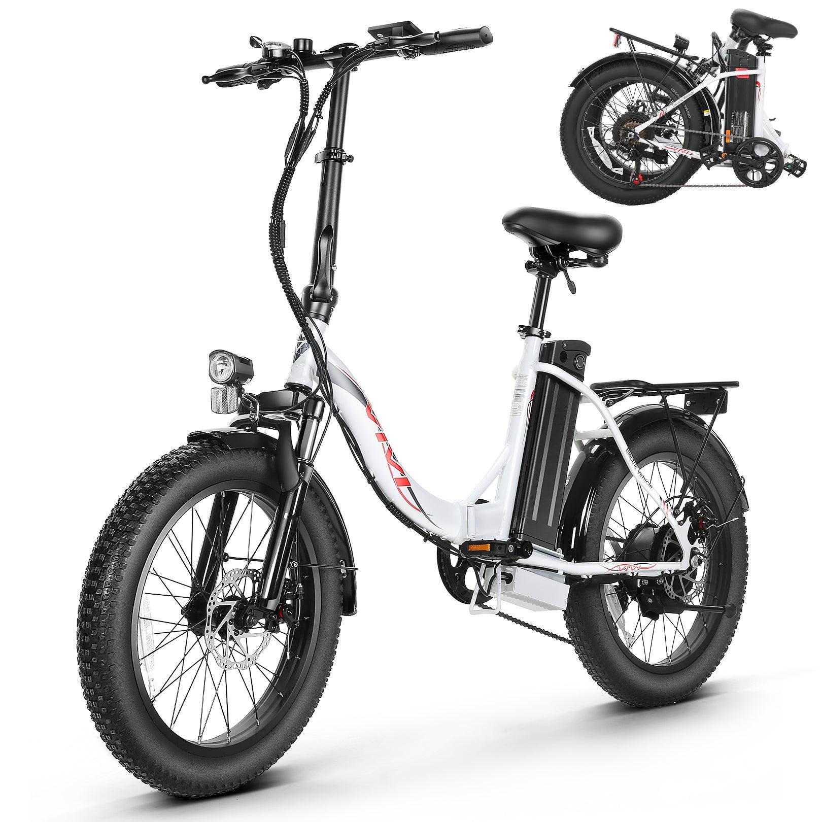 VIVI MT20UL Electric Bike 3.0" Fat Tire Folding Electric Bike SGS Certified to UL2849