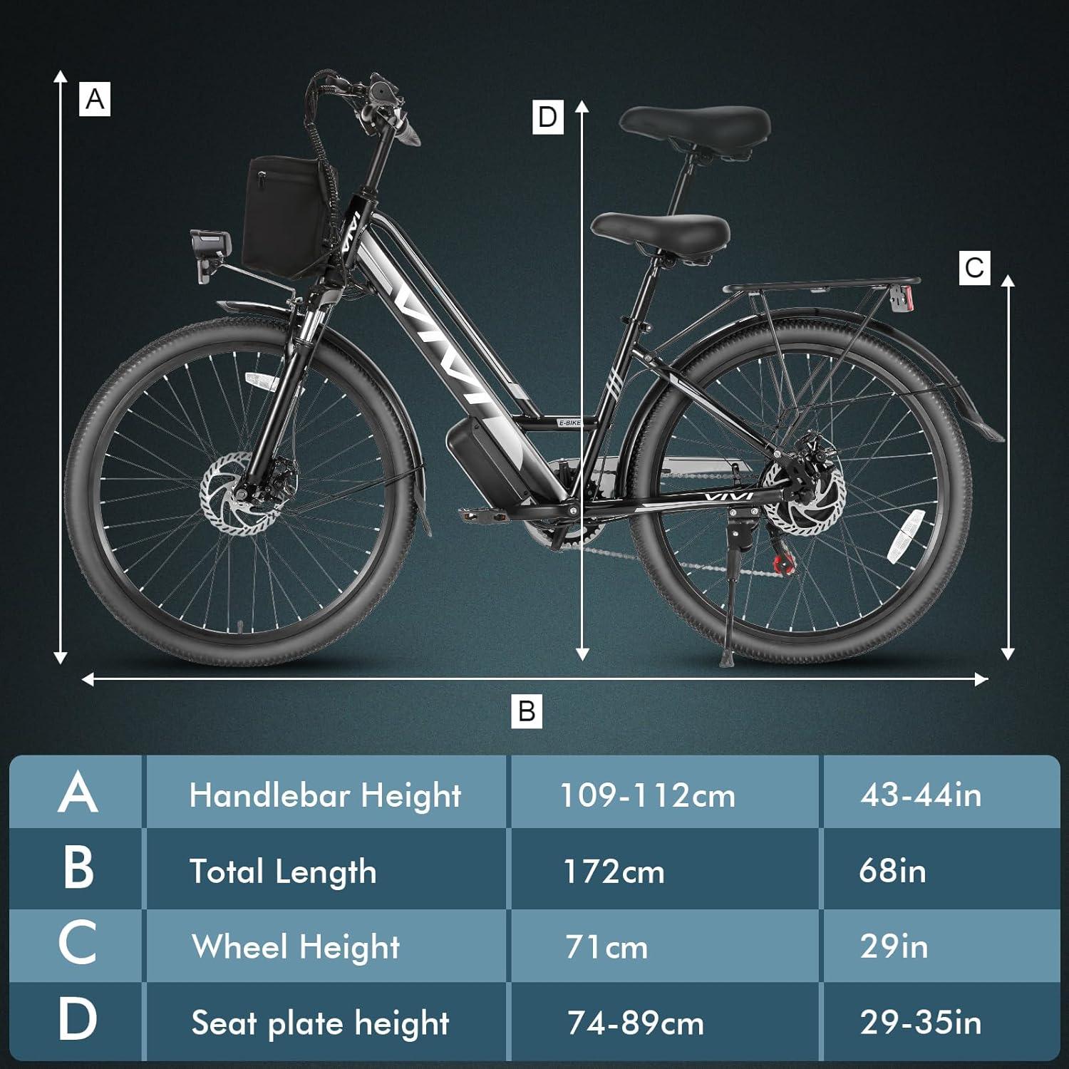 Vivi MT26G Step-Through Urban Rambler Electric Bike