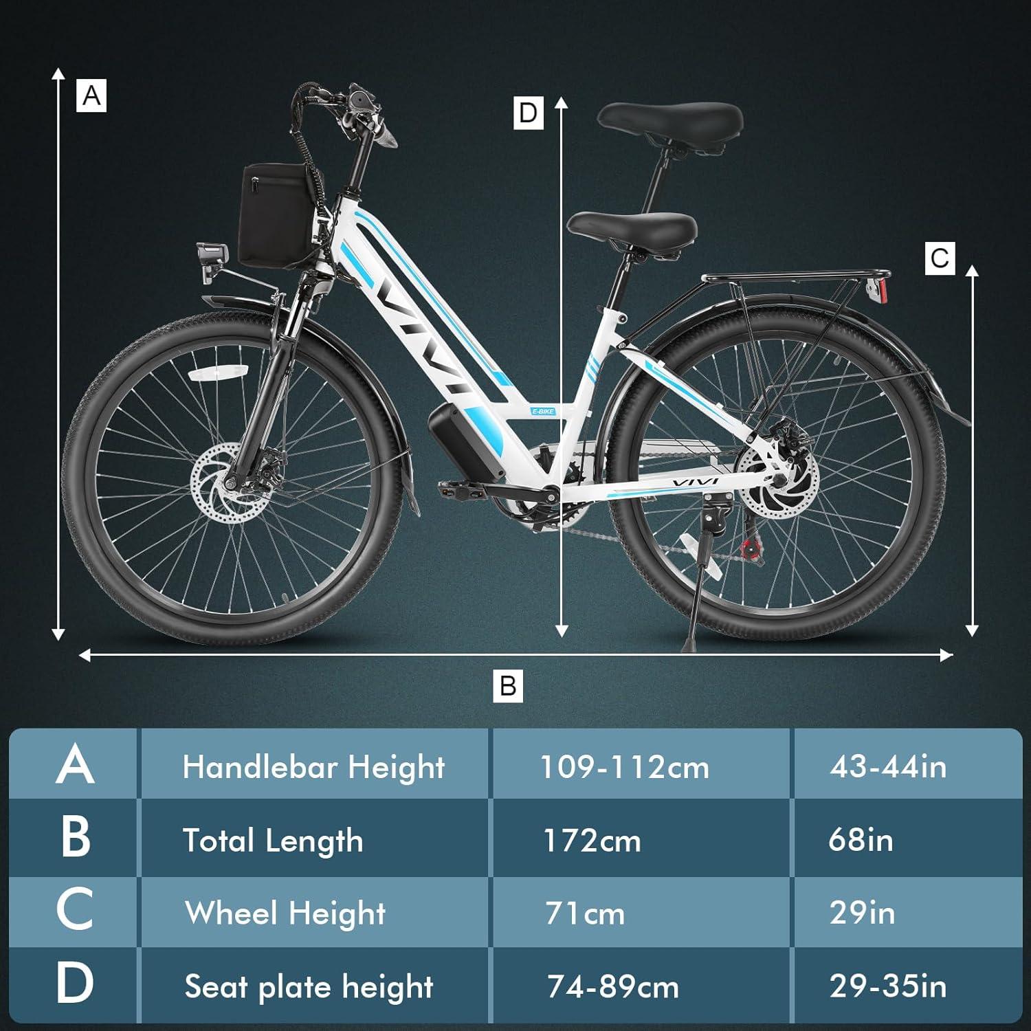 Vivi MT26G Step-Through Urban Rambler Electric Bike