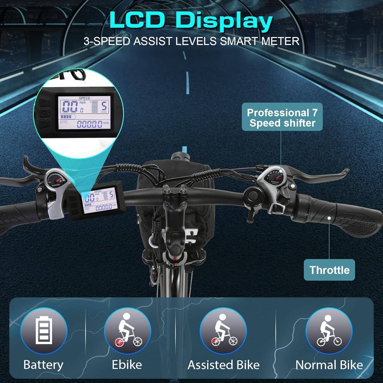 VIVI MT26GUL Electric Bike Rambler Electric Commuter Bike