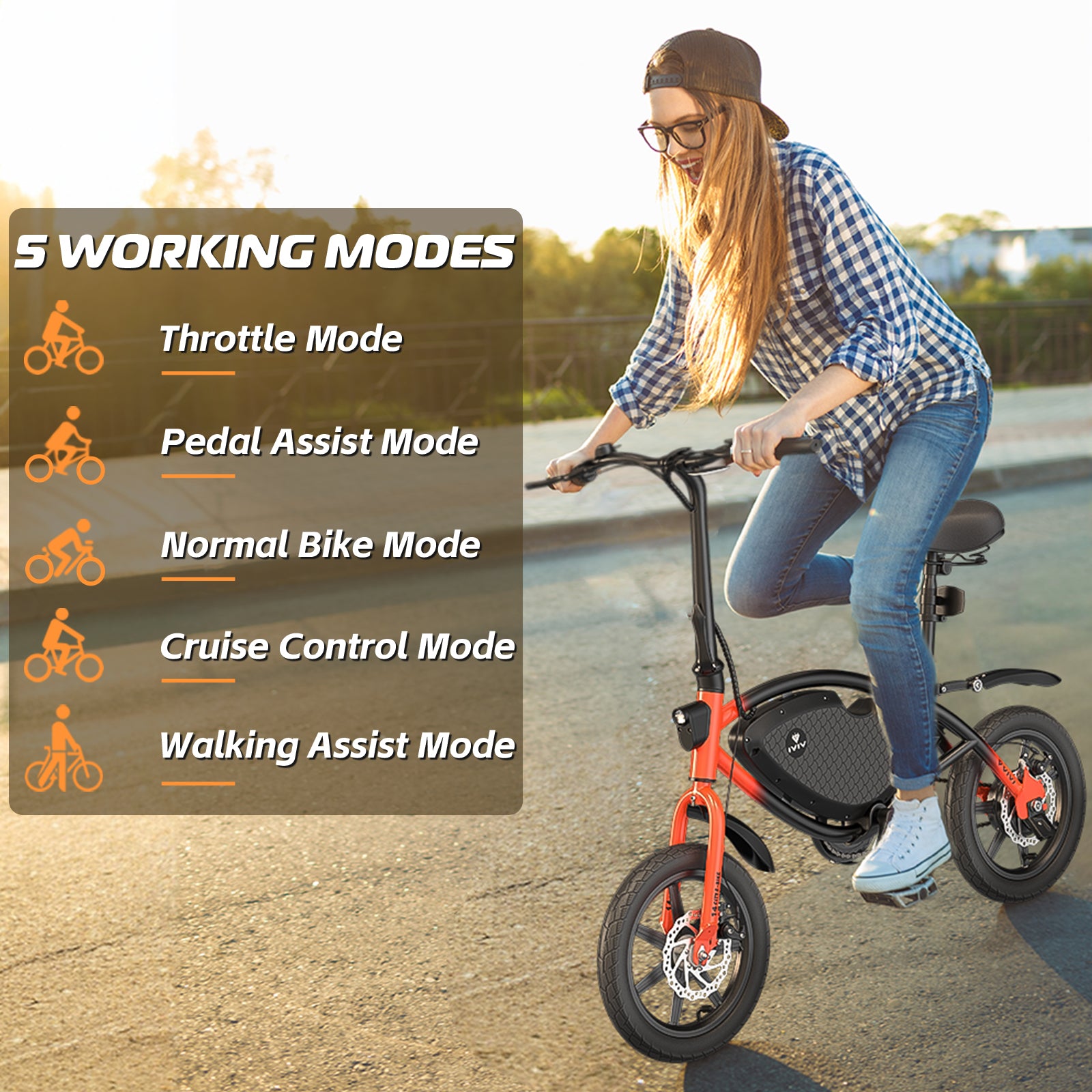 VIVI Electric Bike Commuter Mini Electric Bike VIVI Electric Bike Commuter Mini Electric Bike
