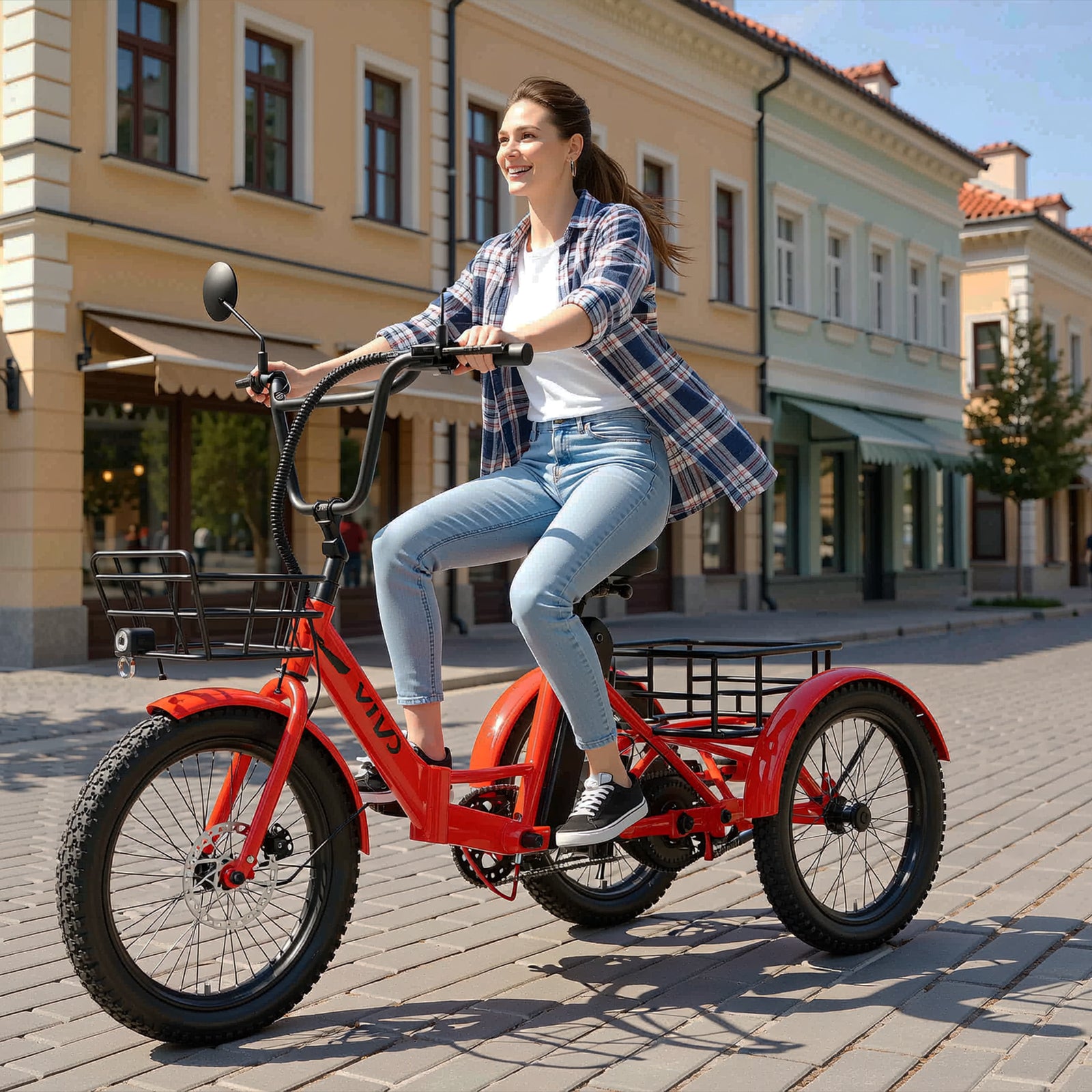 VIVI T01 Electric Trike Folding Cargo Electric Tricycle SGS Certified to UL2849