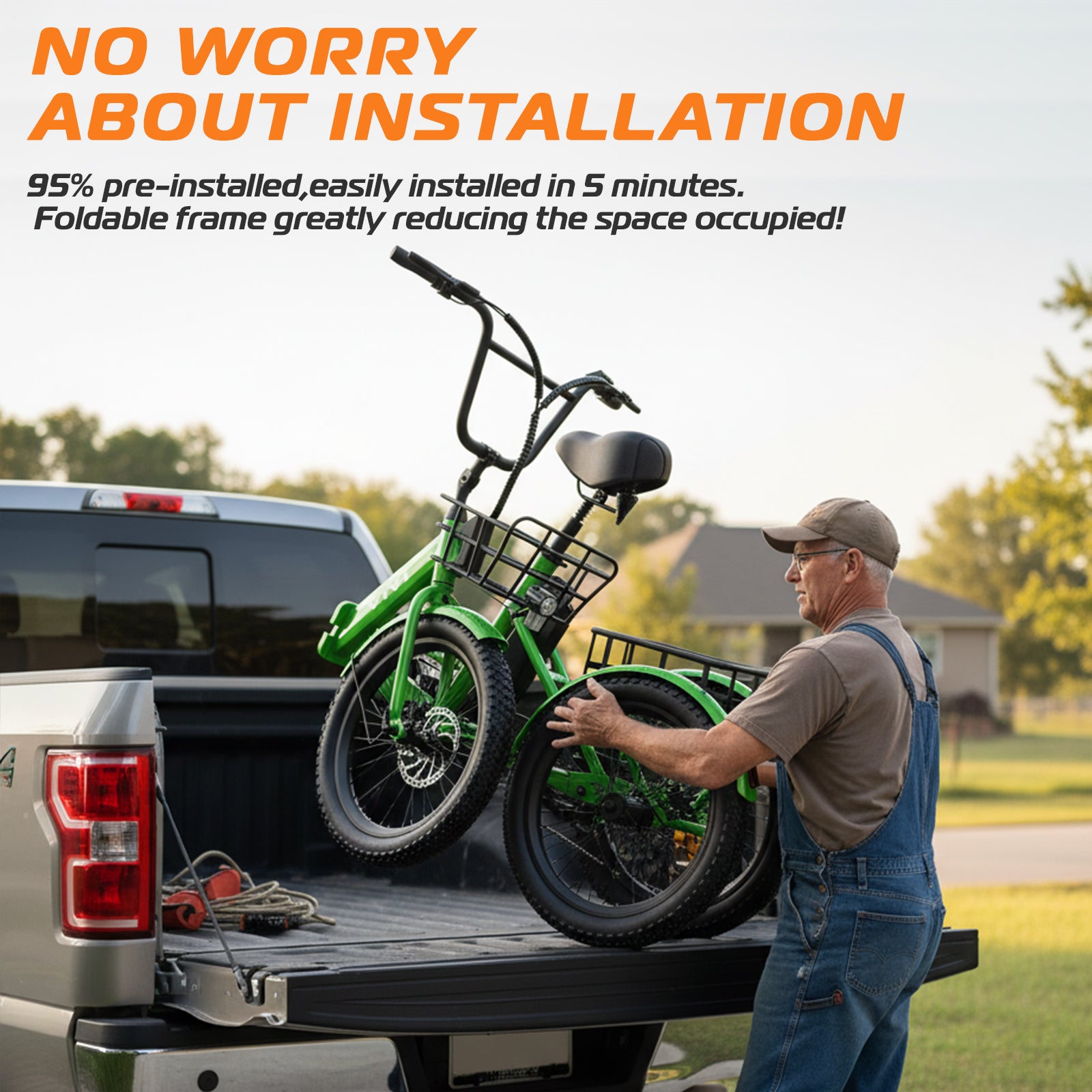 VIVI T01 Electric Trike Folding Cargo Electric Tricycle SGS Certified to UL2849