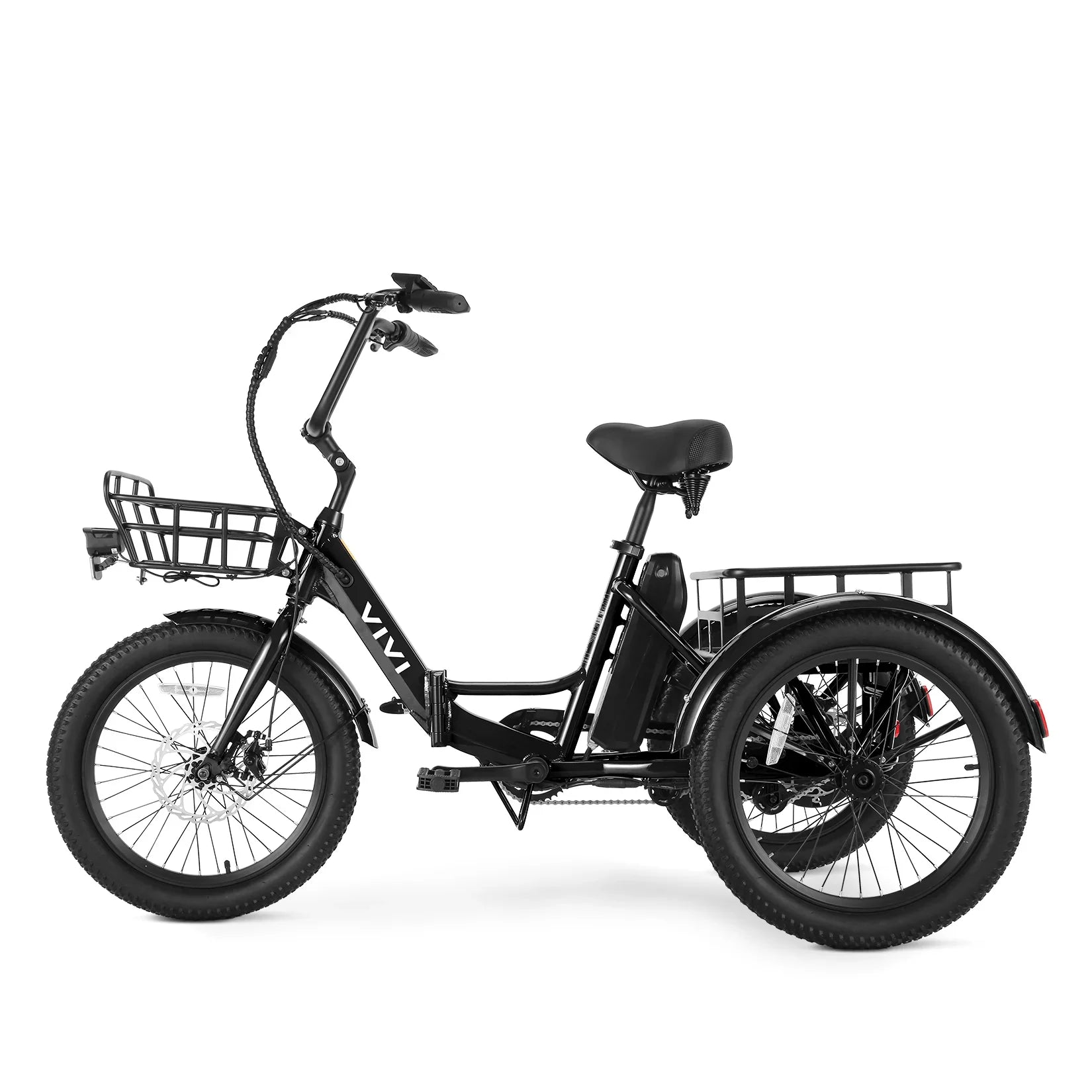 3 wheel bicycles adults uk VIVI Electric Trike Folding Cargo Electric Tricycle