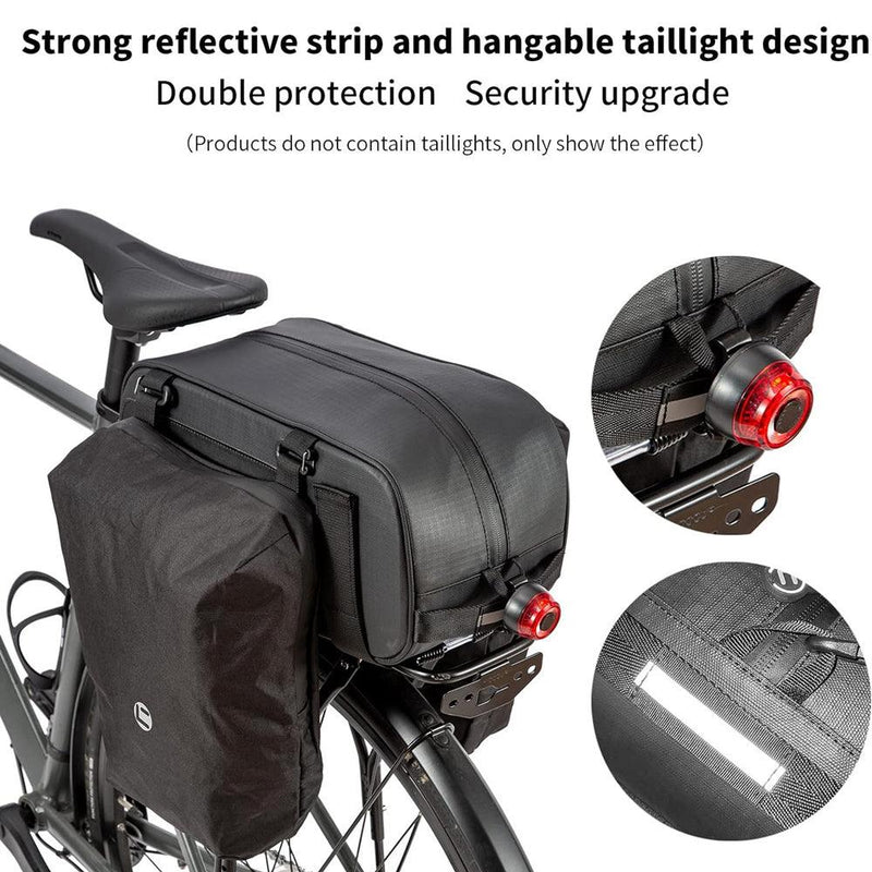 VIVI Sac de porte-bagages arrière pour vélo Sacoche extensible pour porte-bagages