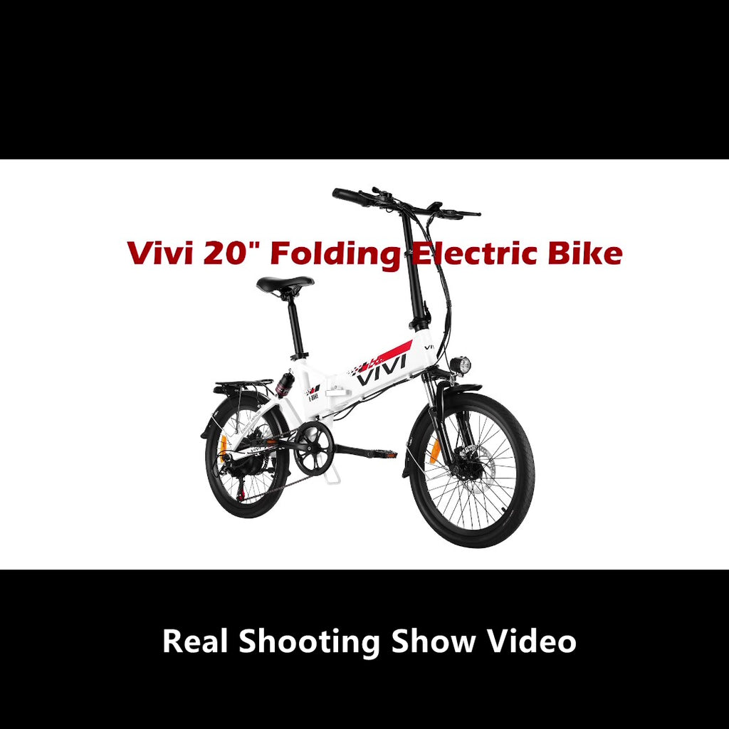 Vivi Electric Bike for Adults 26/20 Ebike, 500W Folding Electric Bike,  20MPH Adult Electric Bicycles with Removable 48V Battery, Up to 50Miles